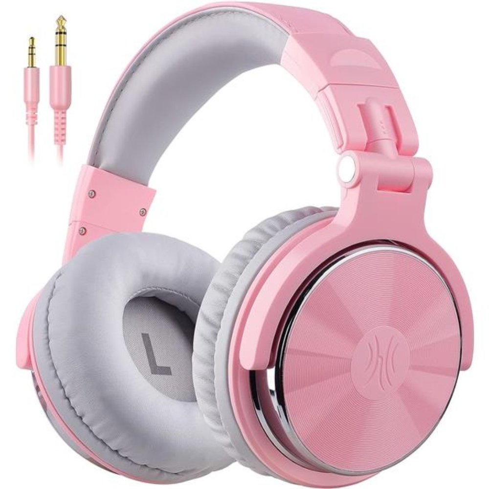 Over Ear Headphone, Wired Bass Headsets with 50mm Driver, Foldable Lightweight